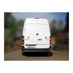 Защита задняя одинарная d60 (эллиптические заглушки) Mercedes Benz Sprinter Van W906 2009